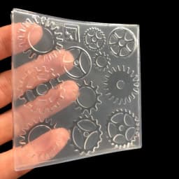 Retro DIY Gear Wheel Pendant Silicone Mold UV Resin Mold Jewelry Tools Art Craft