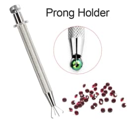 Jewelry Bead Gem Holder Pick-Up Tool Diamond Gems 4 Prong Tweezer Catcher Grabber DIY Professional Jewelry Making Tool Jeweler