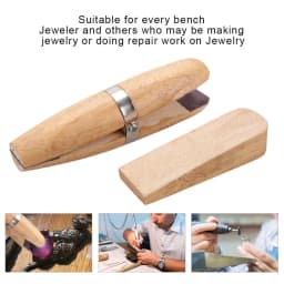 Quality Wood Ring Clamp Tool Jewelry Making Processing Tool Benchwork diy Hand Tweezers Holder Tools for Jewelers