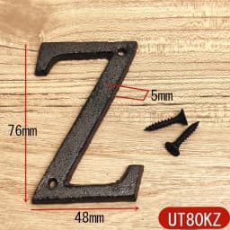 Metal Letters House Numbers Retro 3D Sign Cafe Wall Creative Cast Iron Decoration Doorplate Digital Arabic Furniture Hardware