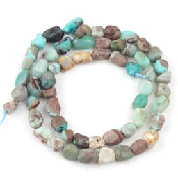 5-7mm Natural Stone Beads Citrines Amazonite Apatite Opal Irregular Loose Gems Beads for Jewelry Making Bulk DIY Bracelet 15''