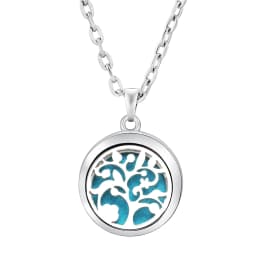 Fashion Aromatherapy Diffuser Star Moon Necklace Stainless Steel High Quality Heart-Shaped Essential Oil Lockets Pendant Jewelry