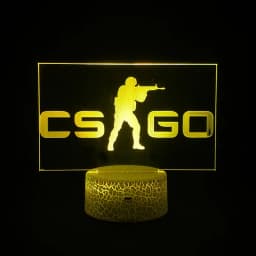 CS GO Game Counter Strike 3D Night Lights Picture Lava Lamp Led USB Battery RGB Neon Gift Bedroom Table Desk Decoration For Home