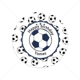 Football Soccer Theme Party Decor Stickers Labels Customize Text Happy Birthday Personalized Stickers Soccer Party Decor