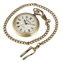 Bronze Retro Roman Numerals Display Quartz Pocket Watch Vintage Pendant Clock for Men Women Fob Sweater Chain / Hanging Chain