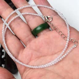 Natural Crystal quartz agate tourmaline Stone 2-3mm Cutting beads Mini necklaces Bracelet are suitable for men and women gifts