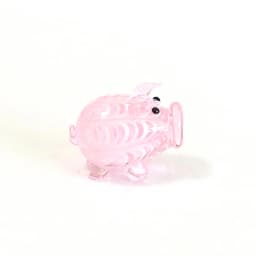 Different Styles Murano Glass Pig Mini Figurines Cute Tiny Animal Craft Ornaments Home Table Fairy Garden Room Kawaii Decoration