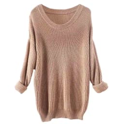 Clearance Wool Women Knitted Sweater Winter Bat Long Sleeve Pullover Autumn Female O-Neck Solid Jumper Loose Casual Top Clothing