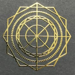Flower of Life Metal Patch Phone Case Back Sticker Pyramid Model Decoration Sticker