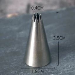 #13-22 Open Star Icing Nozzle Stainless Steel Small Size Piping Tip Cake Decorating Tips Royal Icing Pastry Tip Tools Bakeware