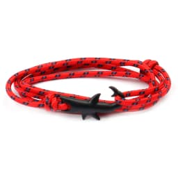 MKENDN Navy style Adjustable Multilayer Rope Shark Anchor Bracelet Men Women 550 Paracord Camping Jewelry Wrap Metal Hooks