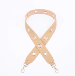 PU Leather Rivet Bag Strap Women Shoulder Crossbody Bag Belt Solid Wide Strap Bag Part Accessories Female Messenger Bag Strap