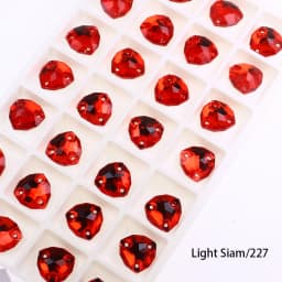 Crystal Rhinestones Fat Triangle All Color Sew On Stones Glass High Quality Flatback Sewing Rhinestone For Clothes Dress Shoes