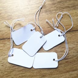 1000PCS Brown Paper Tags Price Labels With Elastic Rubber Line 25X15MM Hot Selling For Craft Or Jewelry Shops With Wholesa