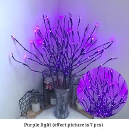 20 Bulbs LED Willow Branch Lights 77cm Vase Filler Willow Twig Home Christmas Party Garden Decoration Wedding Decorative Lights
