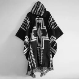 Fashion Men Poncho Shawl Knitting Retro Ethnic Pattern Printing Autumn Winter Windbreaker Women Hooded Cape Male Outwear Coats