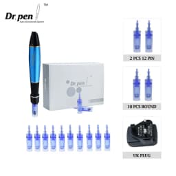 Dr Pen Ultima A1 Microneedling Professional Derma Pen A1 Wireless Button 5 Levels Adjustment Scars Stretch Marks Helpful