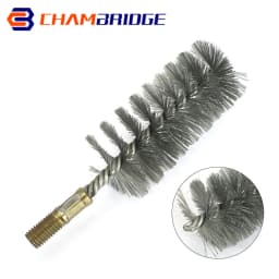 M12 Thread Wire Brush Metal Handle 18/22/25/32/40/50/65/75mm Brush Working Stainless Steel Wire Pipe Tube Cleaning Chimney Brush