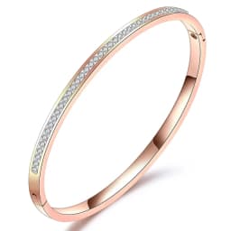 NIBASTAR Hollow Star Bracelets & Bangles For Women Fashion Stainless Steel Sweet Romantic Bracelet Rose Gold Color Jewelry Gift