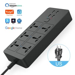 WIFI Smart Power Strip Universal with 5V3.1A Alexa Google Home Bluetooth Control Multi Plug 6AC 4USB Voice Control UK/EU/US/AU