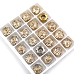 10pcs/Bag 8mm/10mm Fat Square Shape Glass Strass Crystal Sewing Claw Rhinestones Diy Clothing Accessories