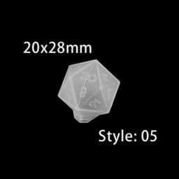 19 Shapes Irregular Dice Epoxy Resin Molds Dice Dried Flower Resin Molds Silicone Mould Making DIY For Multi-spec Digital Game