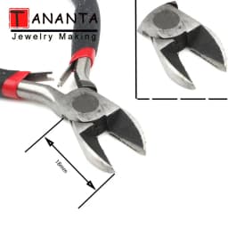 1Pcs Mini Pliers Insulated Cutter Clamping Stripping Wire Crimping Cable Cutters Round Long Nose Pliers For Jewelry Making Tools