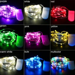 LED String Light Copper Wire Fariy Light, Battery Operated Garland Decoration Lights 2M 20LED 4M 40LED Wedding Christmas Light