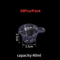 20-150Pcs 40ML Plastic Disposable Cups Dispenser Silicone Resin Mold Kit for DIY UV Epoxy Resin Jewelry Making Tools Accessories