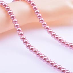 Wholesale OlingArt 4 6 8 10 12 14mm round Red multicolor Glass imitation pearl DIY Earrings Bracelet necklace jewelry making