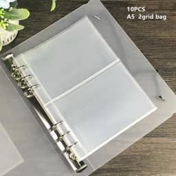 A6/A5 Pink Blue Purple Binder Notebook Cover & Photo Sticker Collect Book Diary Agenda Planner Paper School Stationery
