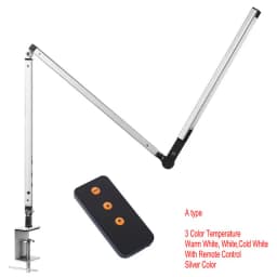 LED Piano Lamp Swing Arm Architect Lamp Flexible Clamp on Table Lights Classical Bedside Desk Light Dimmable Reading Study Lamp