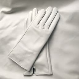 Genuine Leather Gloves 24cm Women Light Blue Thin Rayon Lining Straight Edition Style Men Pure Sheepskin Glove Color Driving