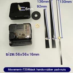 Quartz Clock Movement Kit With Gold Clock Hands Non Ticking Wall Clock Mechanism DIY Clock Making Repair Parts