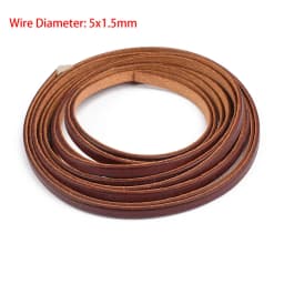2 Meters Retro High Quality Genuine Leather Cord 1.5-10mm Round/Flat Strand Cow Leather Rope Fit Necklace Bracelets DIY Jewelry