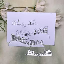New Christmas tree house side Metal Cutting Dies for DIY Scrapbooking Album Paper Cards Decorative Crafts Embossing Die Cuts