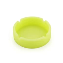 Silicone World Portable Silicone Round Ashtray Durable Soft Eco-friendly Ashtray High Temperature ResistanceAnti-fall Anti-slip