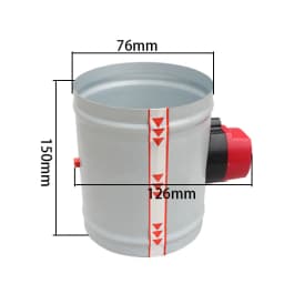 220V Galvanized Damper Electric Air Valve Motorized Check Valve for 3/4/5/6/8inch Pipe 80/100/125/150/200/250mm
