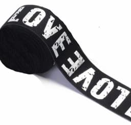 2/3/4cm Elastic Band Printing LOVE Rubber Webbing Classic Pattern Letter Love Elastic Belt for Clothing Trousers Sewing Supplies