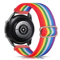 20mm 22mm strap For Amazfit bip 6/Samsung Galaxy Watch 7/6/5/4 classic Nylon Elastic HUAWEI GT5/Redmi watch 5 active Lite band
