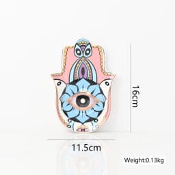 Hamsa Trinket Dish Ring Dish Ceramic Evil Eye Trinket Plate Cute Decor Jewelry Tray Dish Gift Mom Brithday