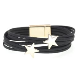 WELLMORE Leather Bracelets for Women Simple Star Multilayer Wide Wrap Bracelet 6 Size 18 Colors Female Jewelry Wholesales