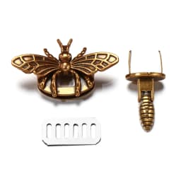 1Pcs Metal Bee/Butterfly Shape Turn Lock Retro Fashion Bag Clasp Hardware Buckle for DIY Leather Crafts Handbag Purse Accessory