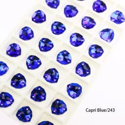 Crystal Rhinestones Fat Triangle All Color Sew On Stones Glass High Quality Flatback Sewing Rhinestone For Clothes Dress Shoes