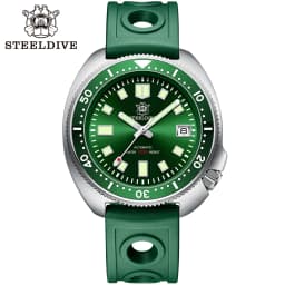 Steeldive Brand SD1970 Tuna Dive Watch 200m Waterproof Sapphire Crystal NH35 Automatic Mechanical Stainless Steel Men's Watch