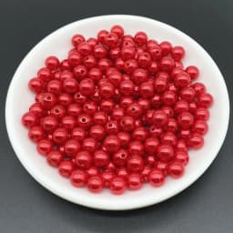 4 6 8 10mm Imitation Pearl Acrylic Beads Loose Spacer Round Bead Necklace Bracelet Pendant Earrings Jewelry Making DIY #Ro