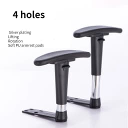 Office Chair Armrests Adjustable Computer Office Swivel Chair Armrest Footrest Set Plastic Armrests Pad Office Chair Accessories