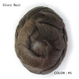 0.12-0.14mm Injected Male Hair Prosthesis Injection Thin Skin Toupee Man Wigs Human Hair Men's Capillary Prothesis For Hair Loss