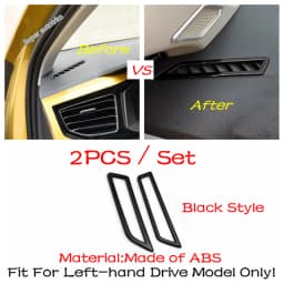 Center Control Gear Shift Panel Inner Door Armrest Handle Cover Trim Black Fit For VW Volkswagen Polo 2019 - 2023 Accessories