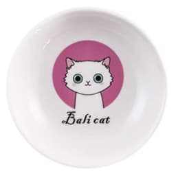 New Creative Cute Cat Small Saucer Shape Mini Plate Ceramics Cartoon Dish Creative Snack Plate Chinchilla Squirrel Hedgehog Bowl